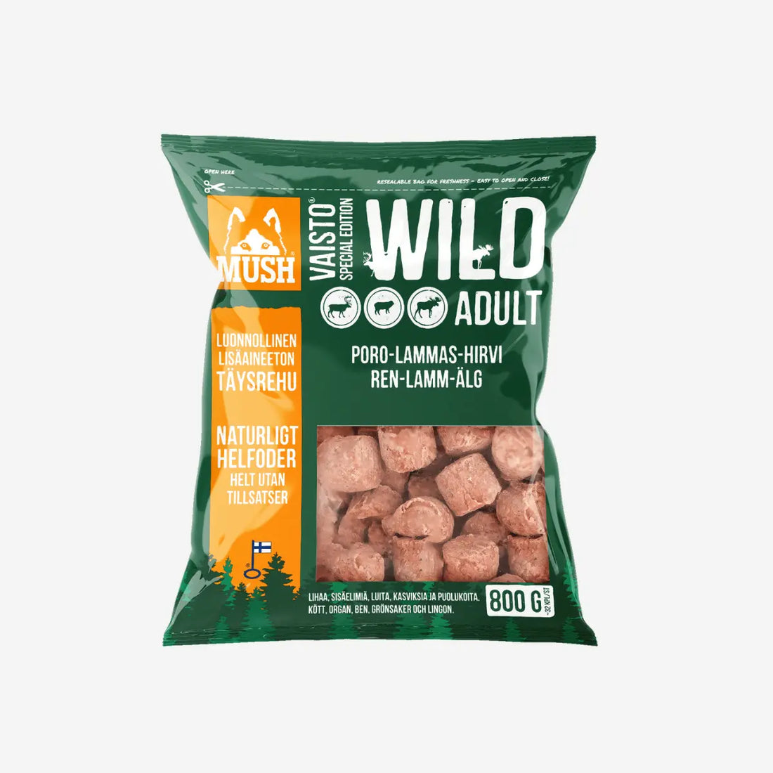 Mush Vaisto Wild // Mild barf for dogs with sensitive stomachs (frost)