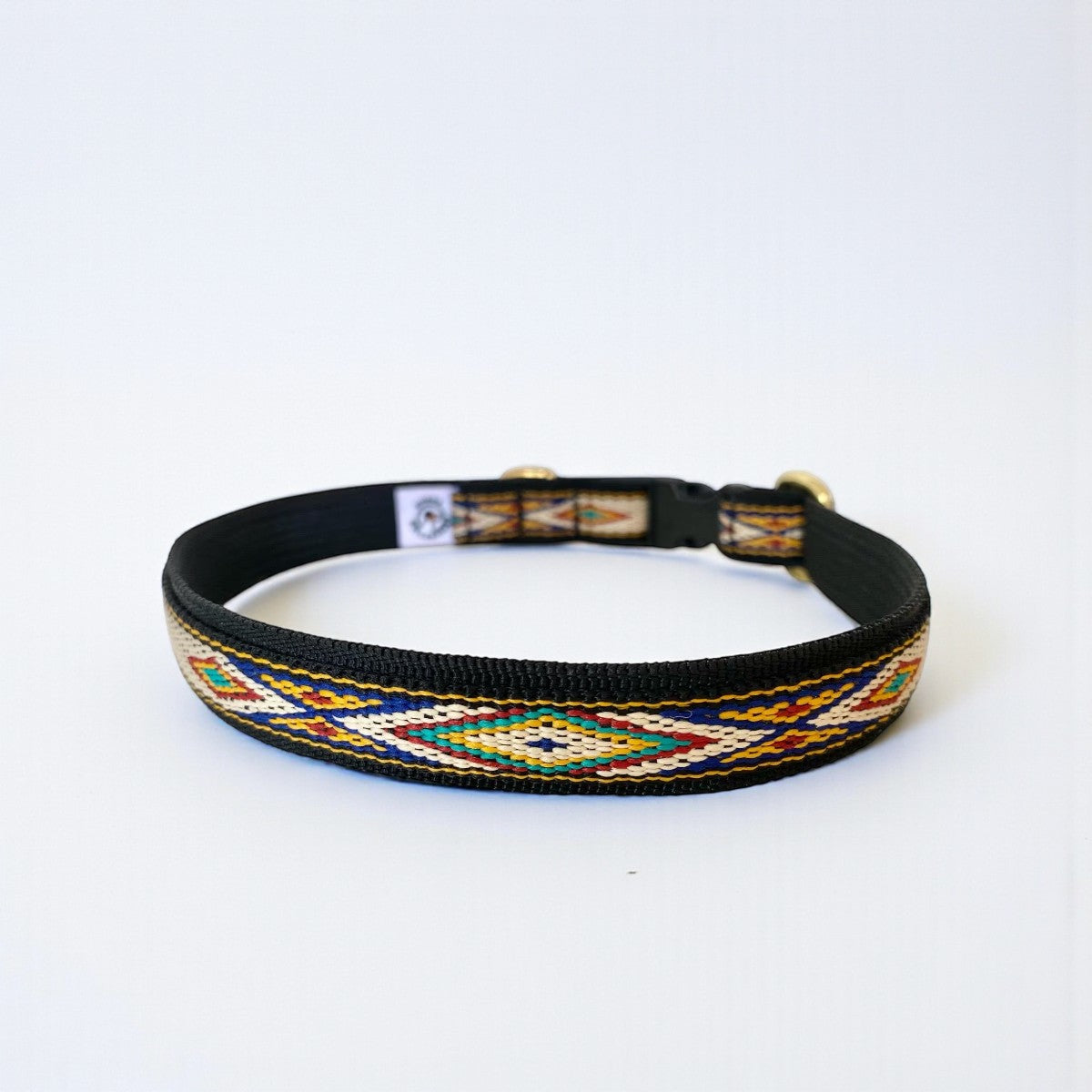 Marrakesh 3 // Blue and yellow collar for small and medium-sized dogs