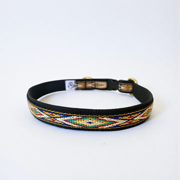 Marrakesh 3 // Blue and yellow collar for small and medium-sized dogs