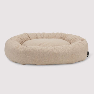 Nordog Lise // Teddy donut hundeseng (beige)