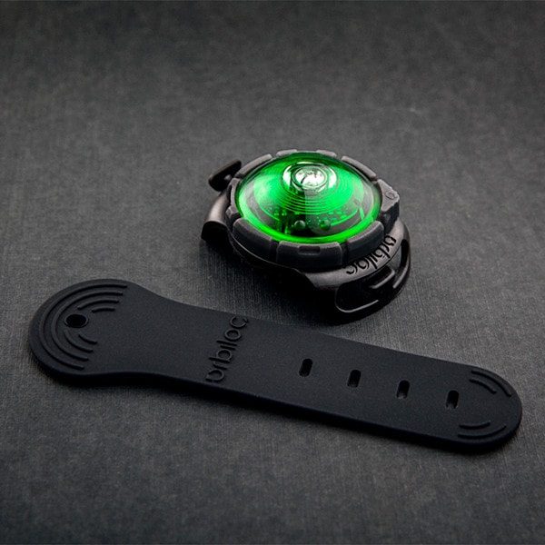 Orbiloc dog dual // Waterproof and impact-resistant dog light (green)