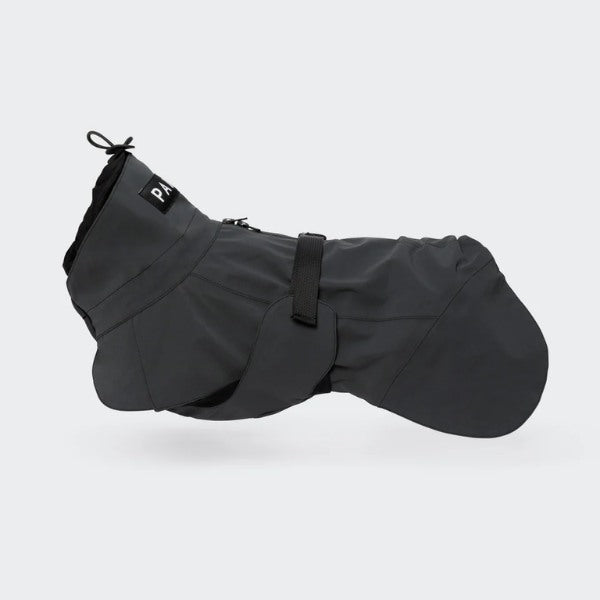 PAIKKA Rain // Functional and reflective rain coat for dogs (dark)