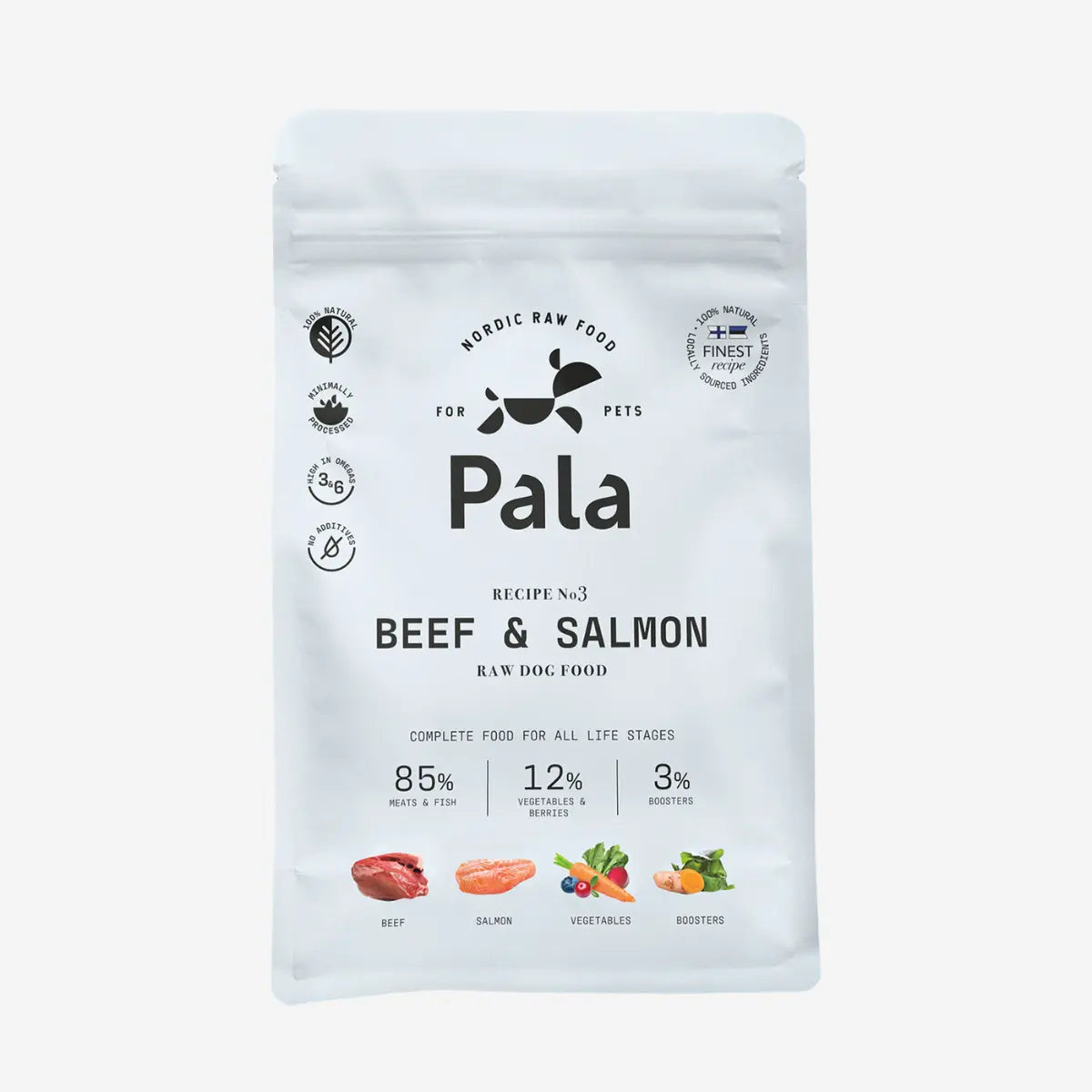 Pala Recipe 3 // Soft dog food with beef and salmon – made for picky eaters