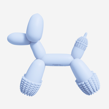 Sanddog Balloon Dog // Hundelegetøj i 100% silikone (blå)