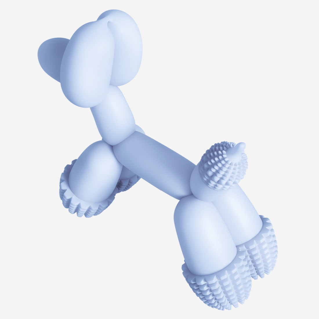 Sanddog Balloon Dog // Hundelegetøj i 100% silikone (blå)