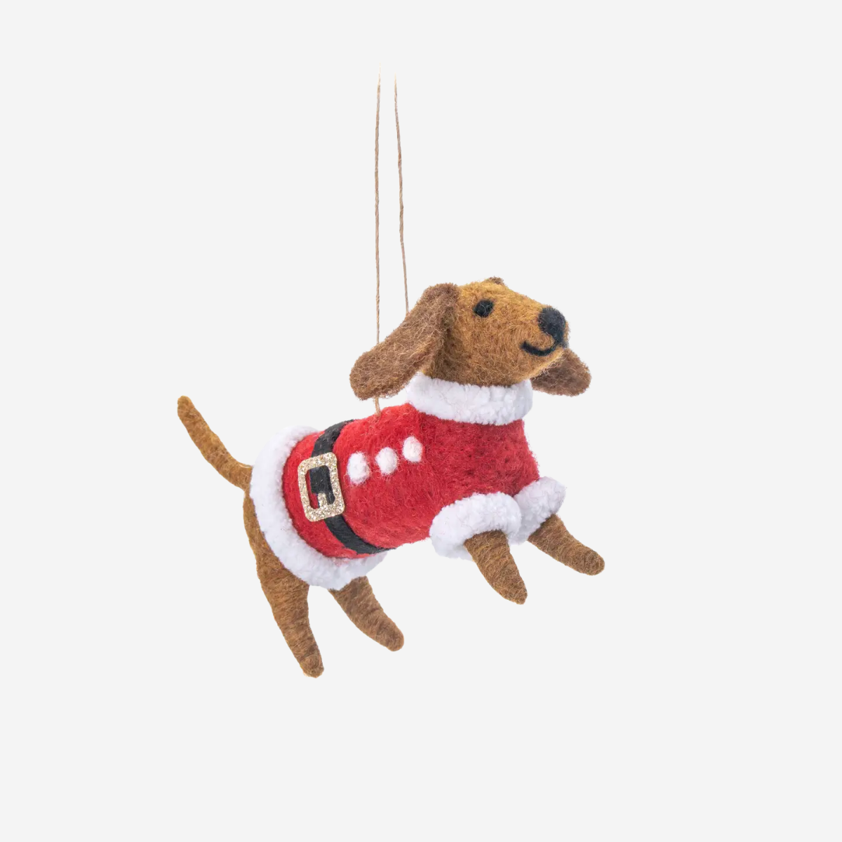 Santa Paws // Juleophæng med julehund i filt