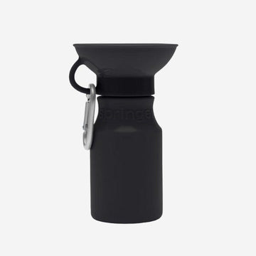 Springer Bottle // Anti-spill travel water bottle (black)