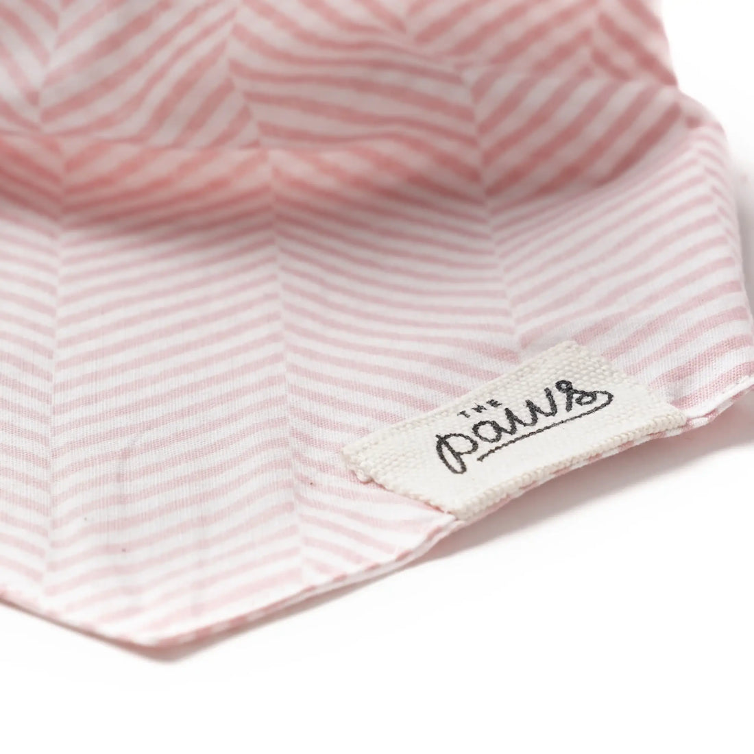 Rose // Dog bandana with pink herringbone