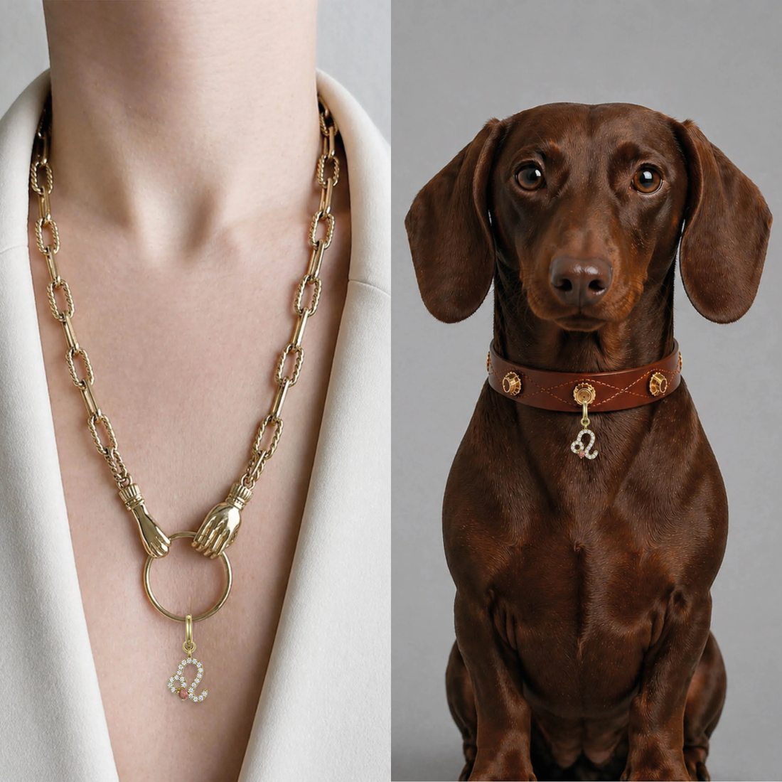 Unleash Cph Leo Charm // Vedhæng til hundehalsbånd (løve)