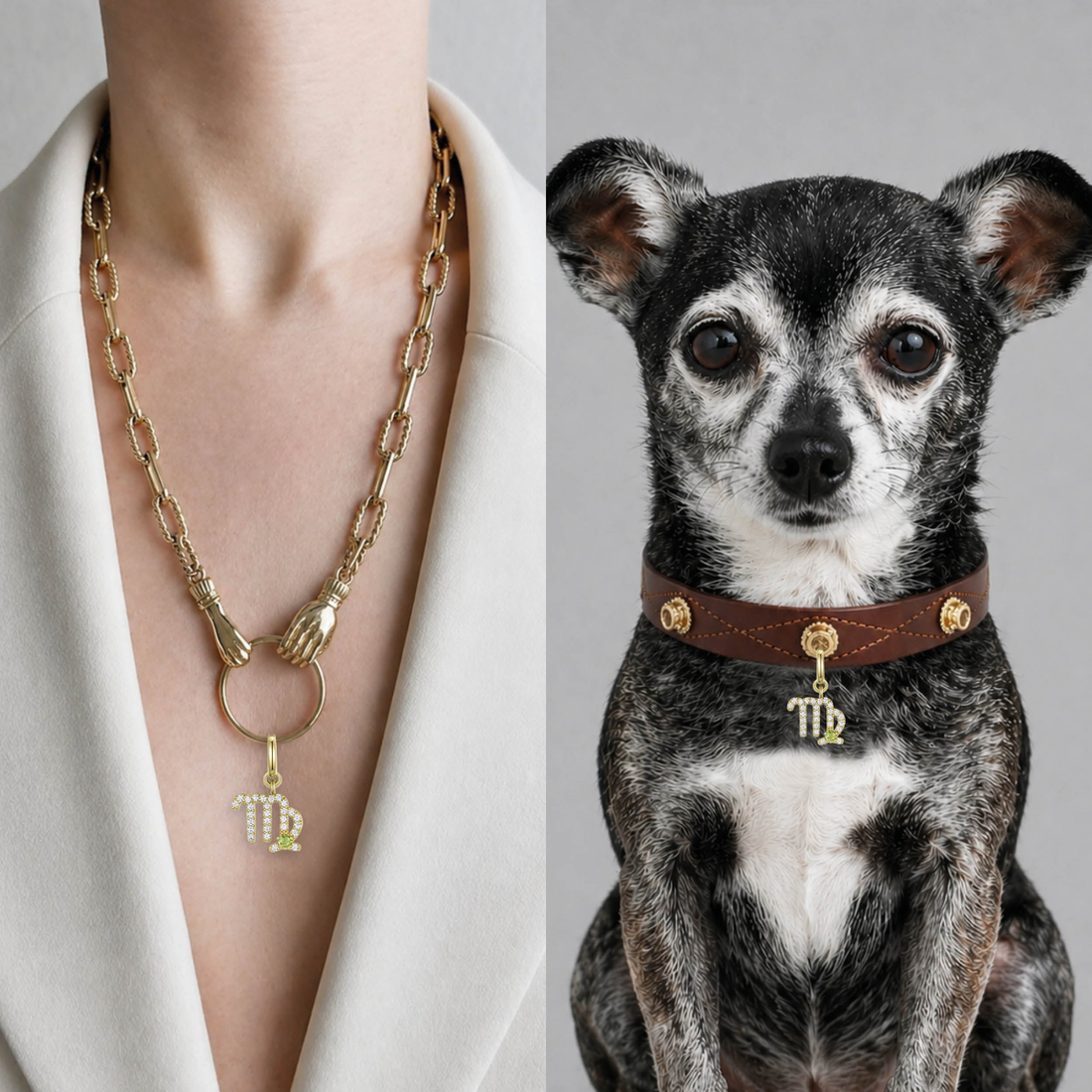 Unleash Cph Virgo Charm // Vedhæng til hundehalsbånd (jomfru)