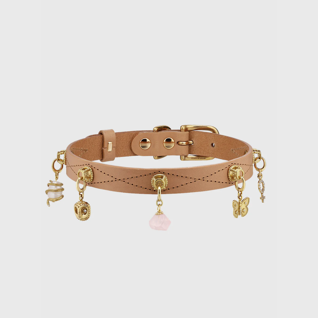 Unleash Cph Collar // Håndlavet hundehalsbånd i naturlæder (natur)