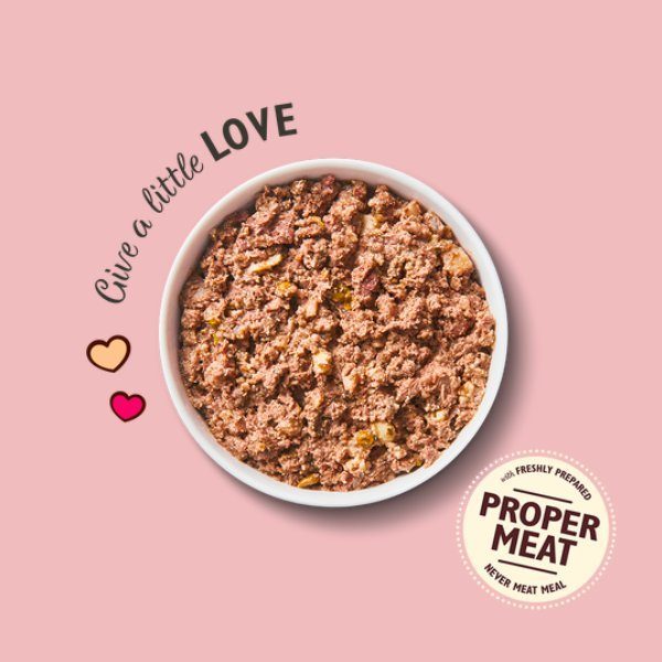 Lily's Kitchen Be My Valentine // Vådfoder med okse, laks og rejer (400 g)