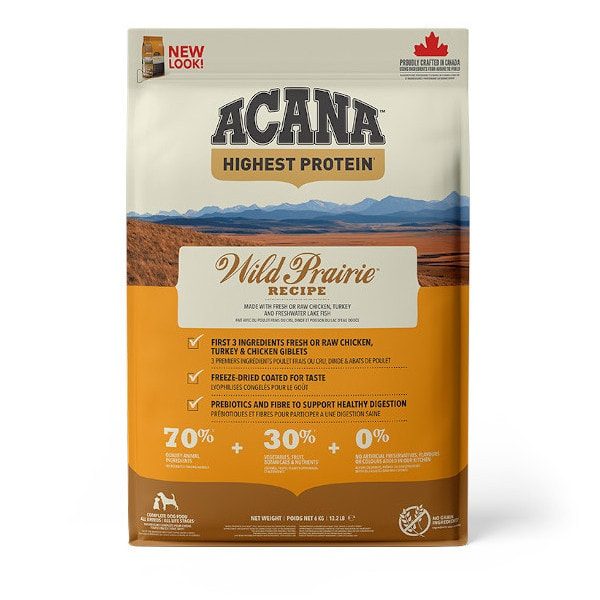 Acana Wild Prairie // Perfect nutrition for dogs of all breeds and ages