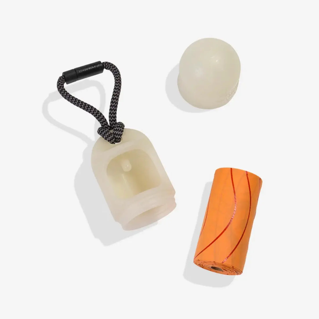 Zee.dog // Poop bag dispenser with reflective rope (transparent) (Kopier)
