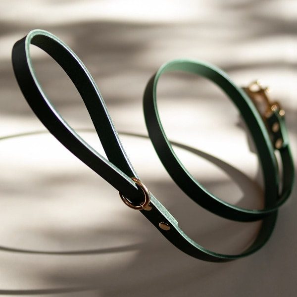 CLASSIC LEAD // Klassisk line i læder i grøn