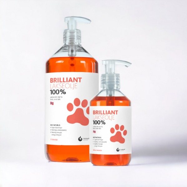 Brilliant salmon oil // Naturlig lakseolie til hunde - 1000 ml