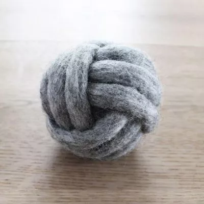 dog ball braided wool