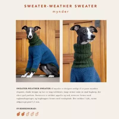 strikkeopskrift til hundesweater til mynder